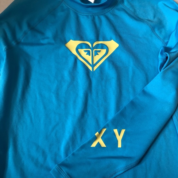 Roxy Long Sleeve Rash Guard Top Swim Cover - Picture 3 of 5